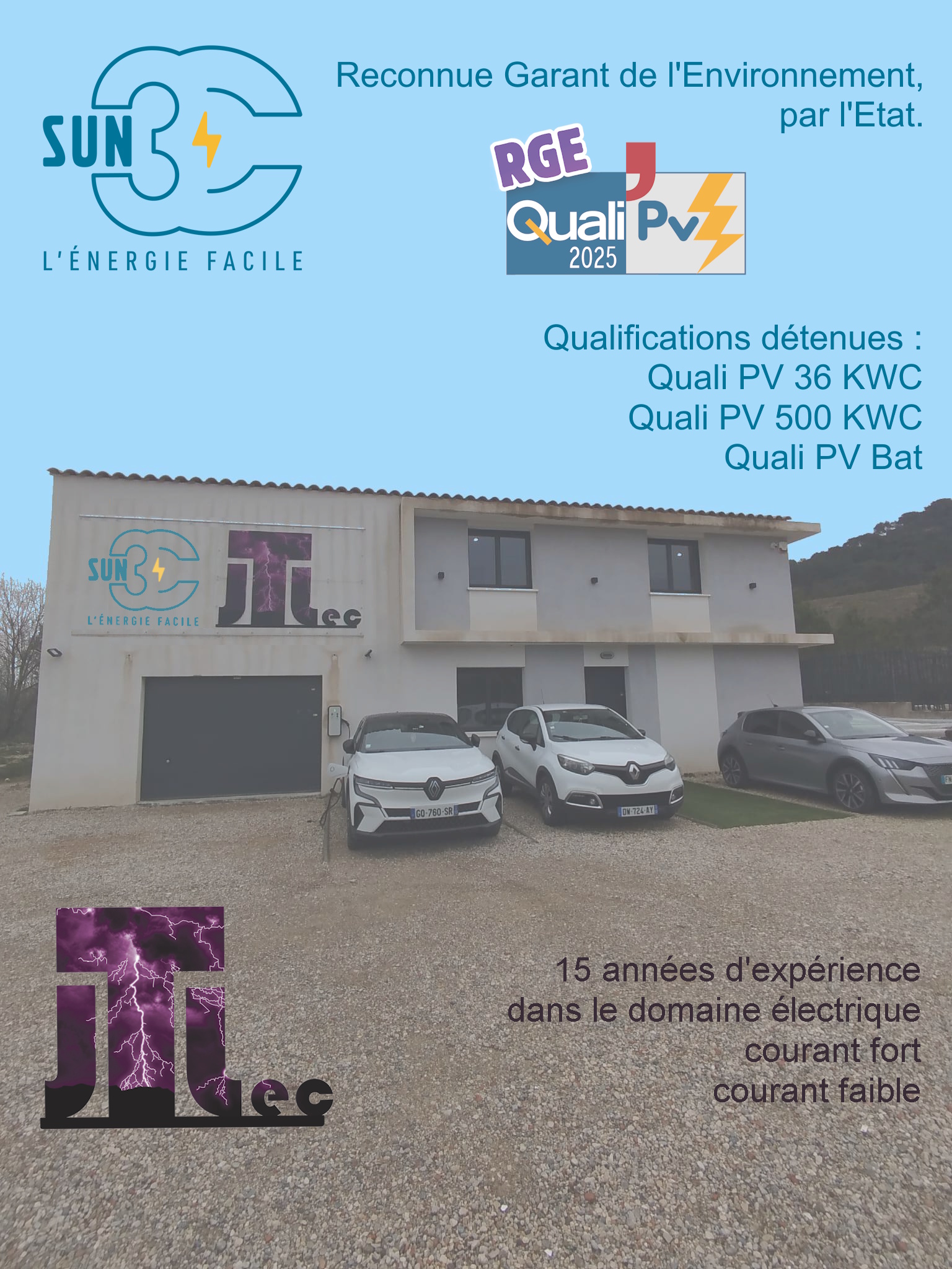 PHOTO SCTES + LOGOS FACADE maison avec panneaux photovoltaiques